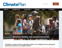 Tablet Screenshot of climateplan.org